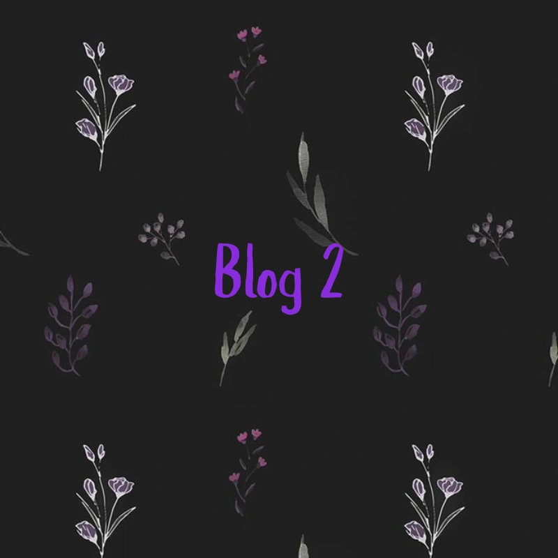 Blog 2 cover image with floral decorative design and dark background represents the second blog post on best digital marketing analyst in Kuwait